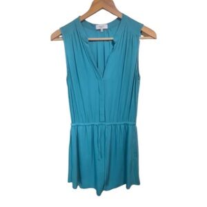 Aritzia Babaton Benedict Teal 100% Silk Sleeveless Mini Dress Women’s Size S